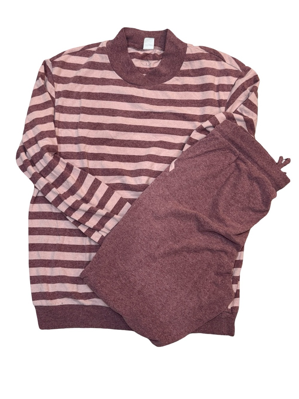 🎀‎ intimissimi Striped Pajama lounge Set in Dusty Rose and Mauve